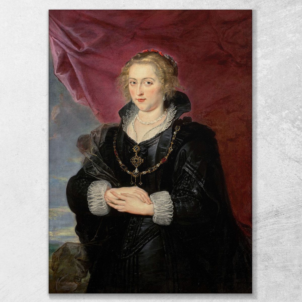 Portrait Of A Lady Peter Paul Rubens ppr133 canvas print 