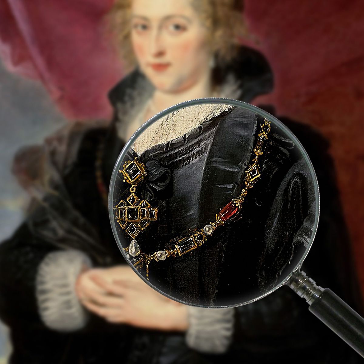 Portrait Of A Lady Peter Paul Rubens ppr133 canvas print
