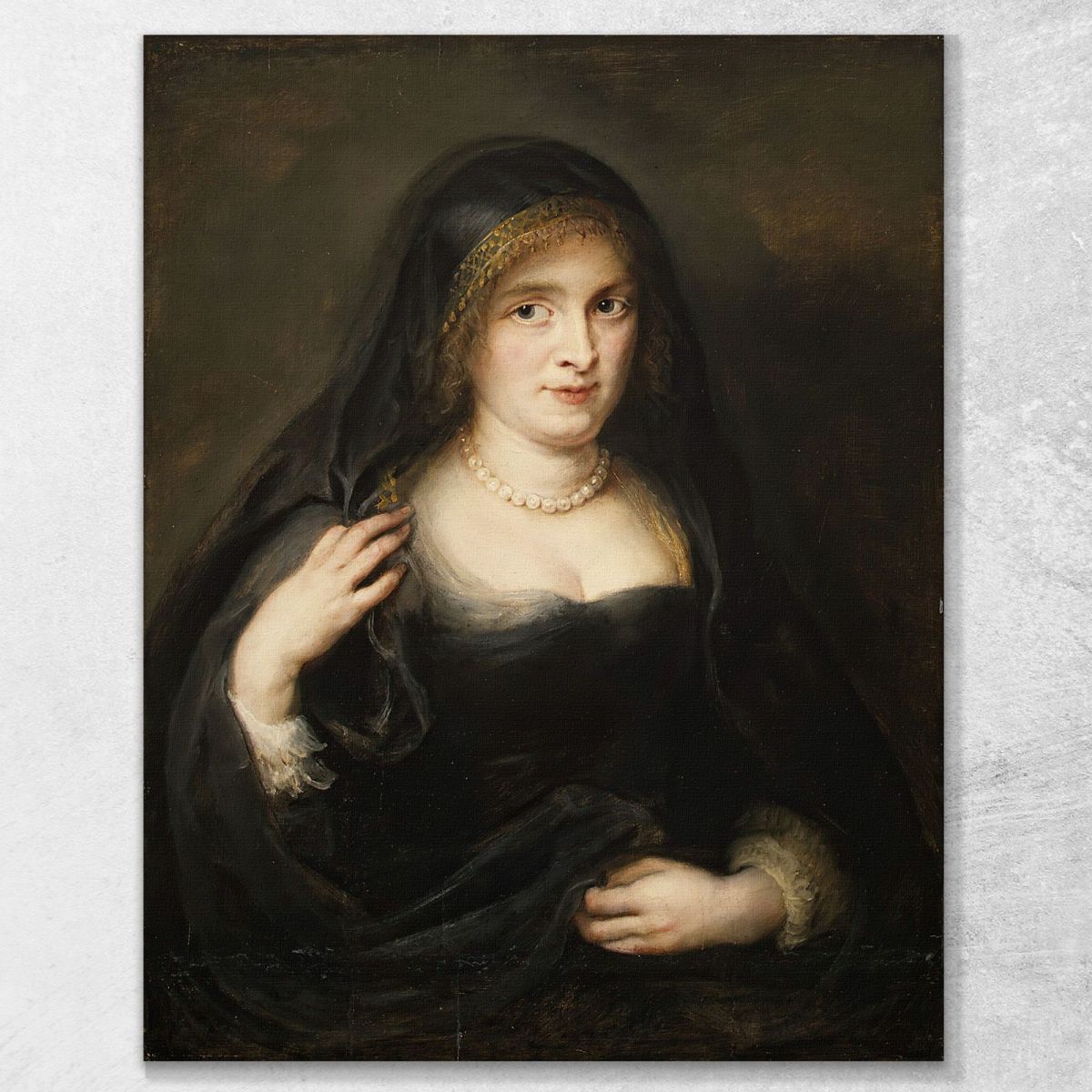 Portrait Of A Woman Peter Paul Rubens ppr137 canvas print 