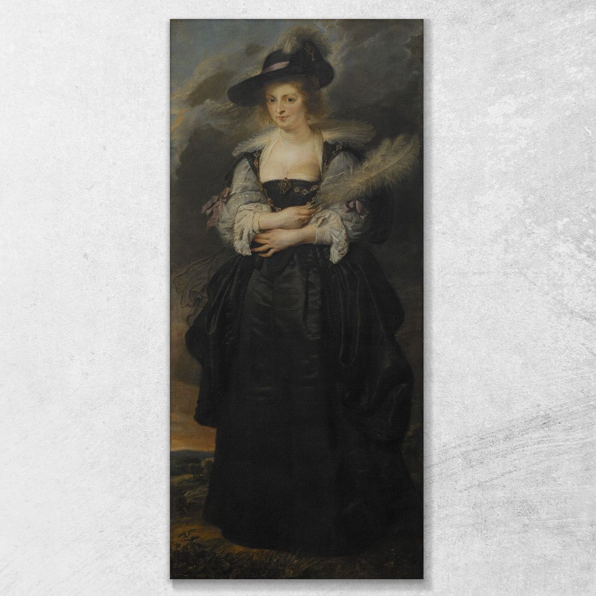 Portrait Of Helena Fourment Peter Paul Rubens ppr145 canvas print 