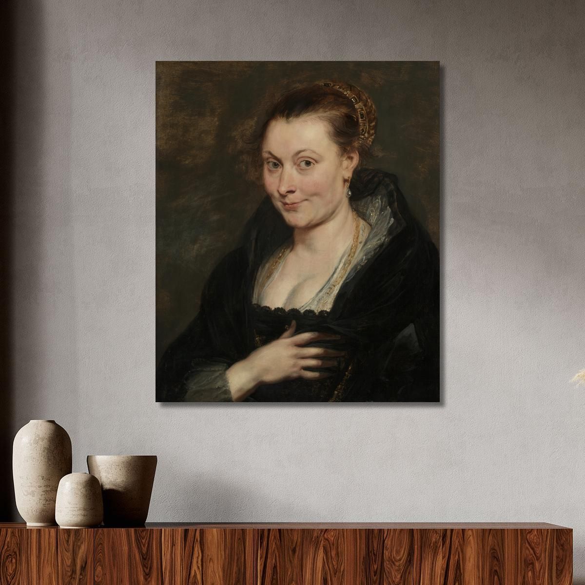 Portrait Of Isabella Brant Peter Paul Rubens ppr146 canvas print 