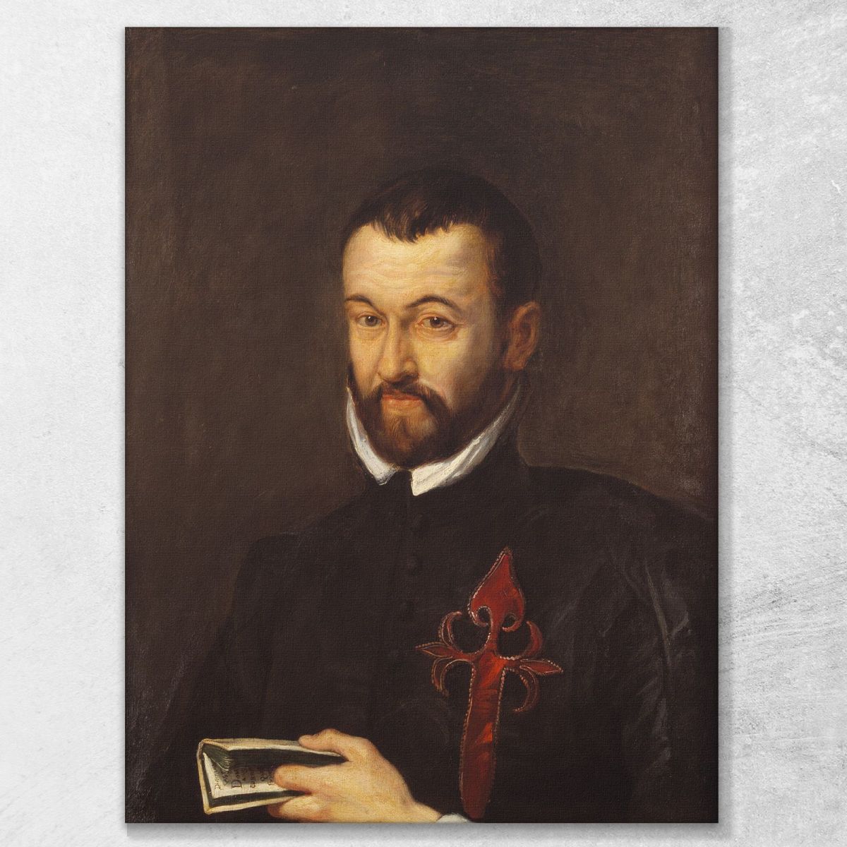 Portret Van Benedictus Arias Montanus Peter Paul Rubens ppr149 canvas print 