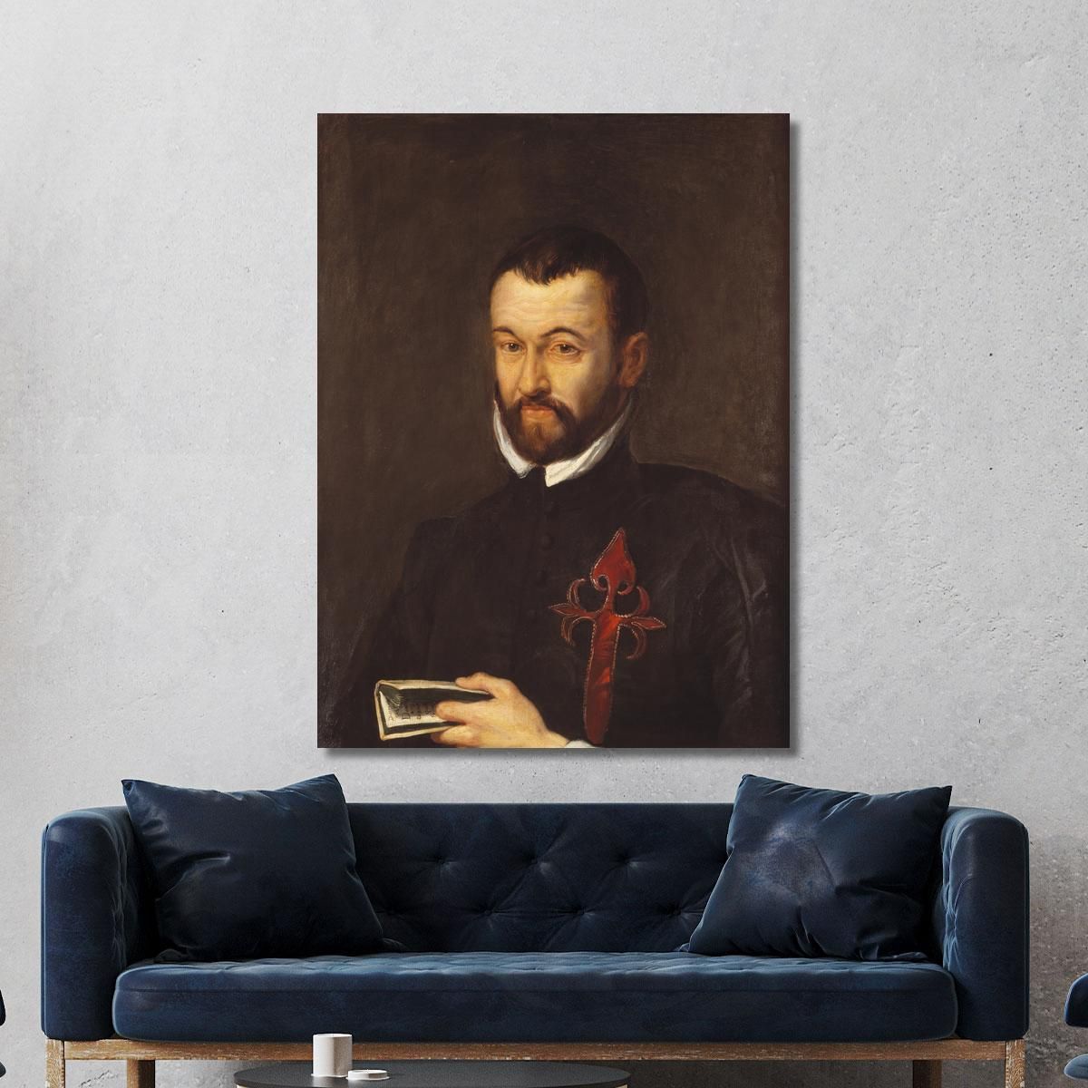 Portret Van Benedictus Arias Montanus Peter Paul Rubens ppr149 canvas print 