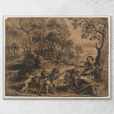 Rest On The Flight Into Egypt Peter Paul Rubens ppr157 canvas print 