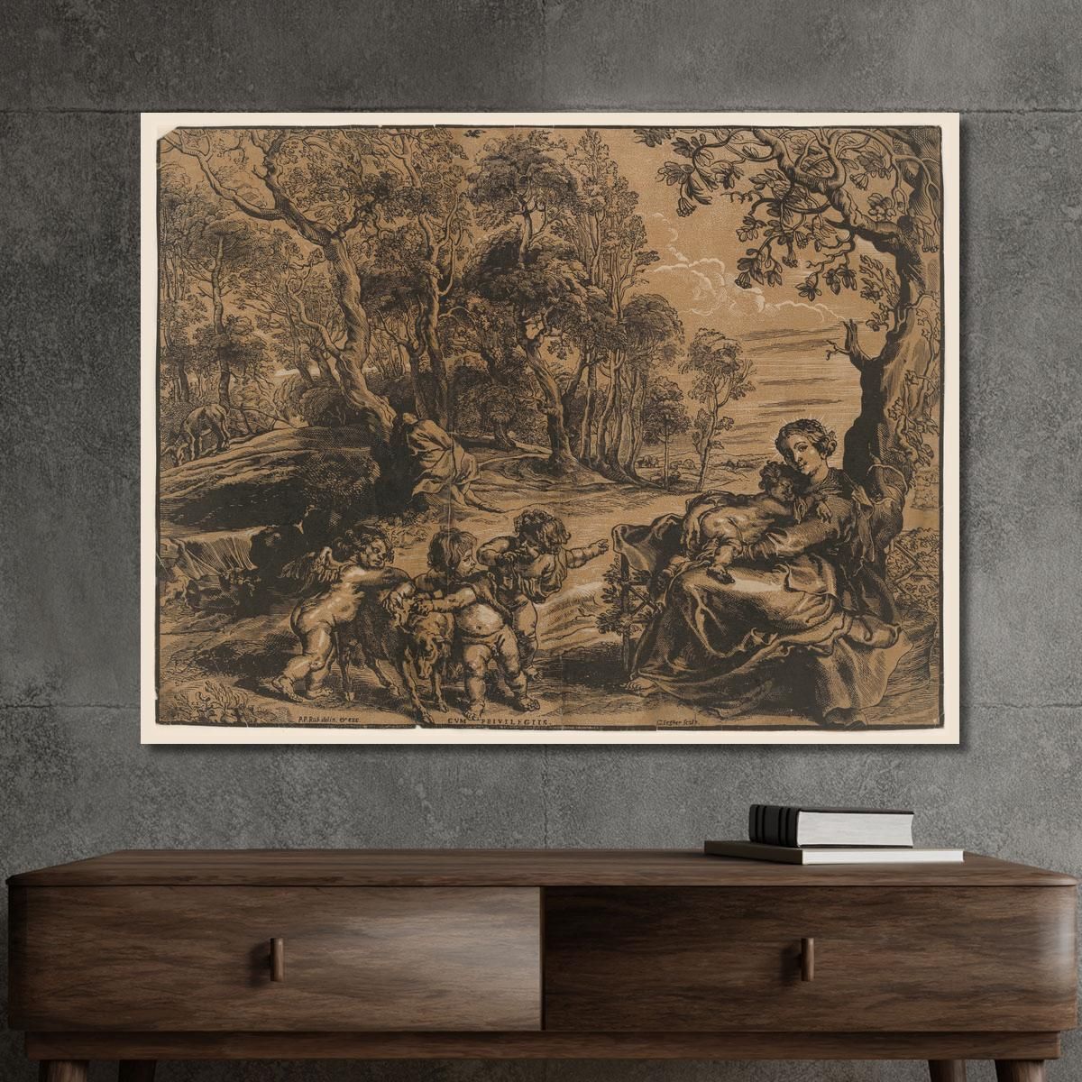 Rest On The Flight Into Egypt Peter Paul Rubens ppr157 canvas print 