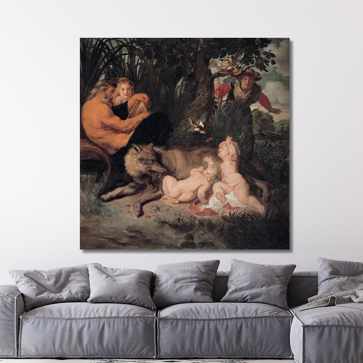 Romulus And Remus Peter Paul Rubens ppr158 canvas print 