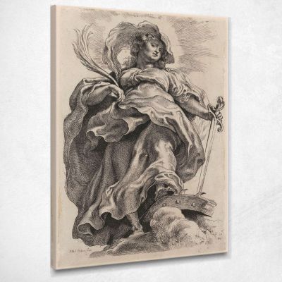Saint Catherine Of Alexandria Peter Paul Rubens ppr161 canvas print 
