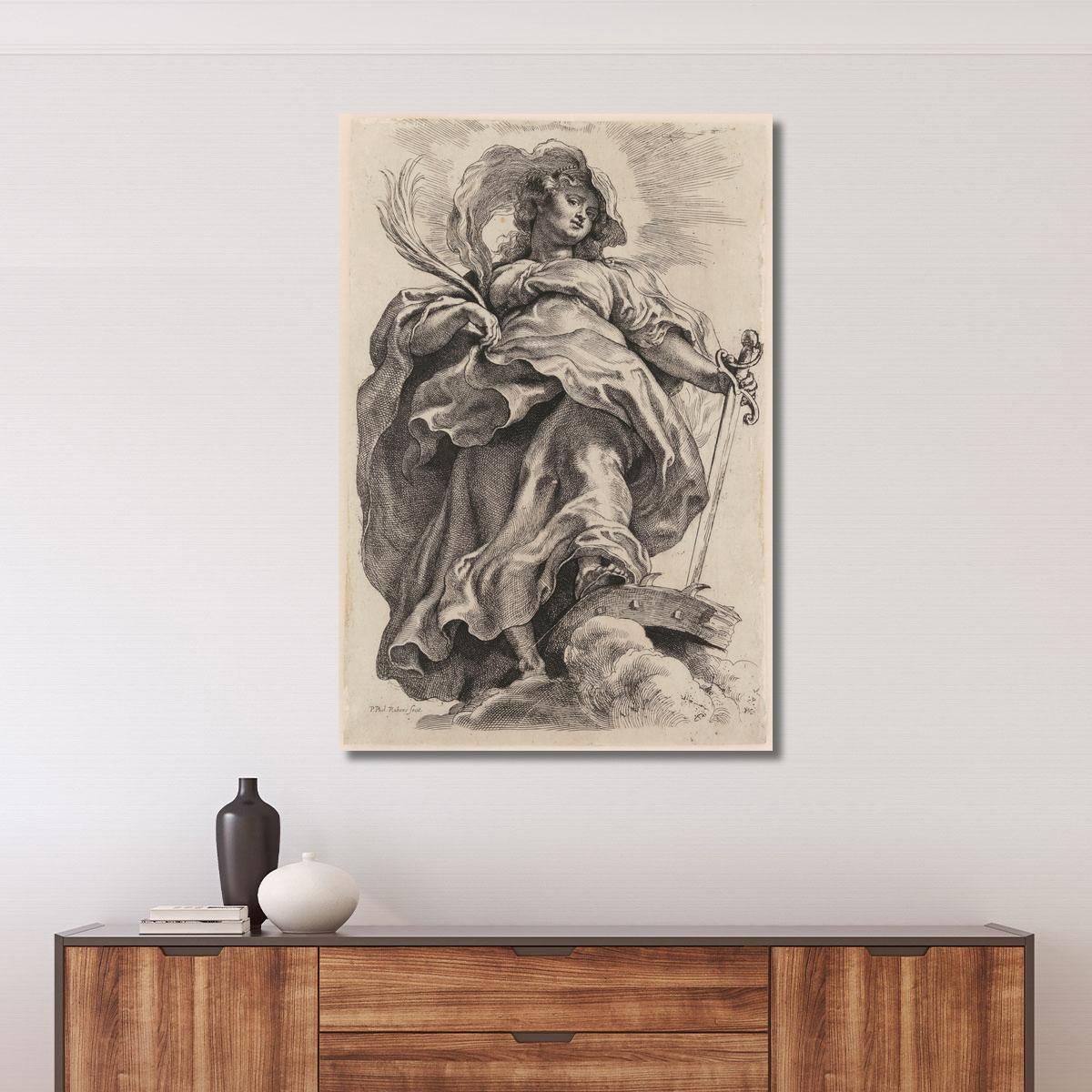 Saint Catherine Of Alexandria Peter Paul Rubens ppr161 canvas print 