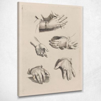 Study Of Hands Peter Paul Rubens ppr192 canvas print 