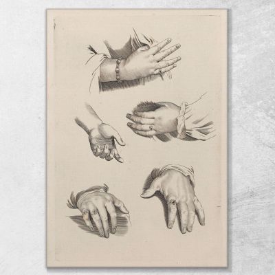 Study Of Hands Peter Paul Rubens ppr192 canvas print 