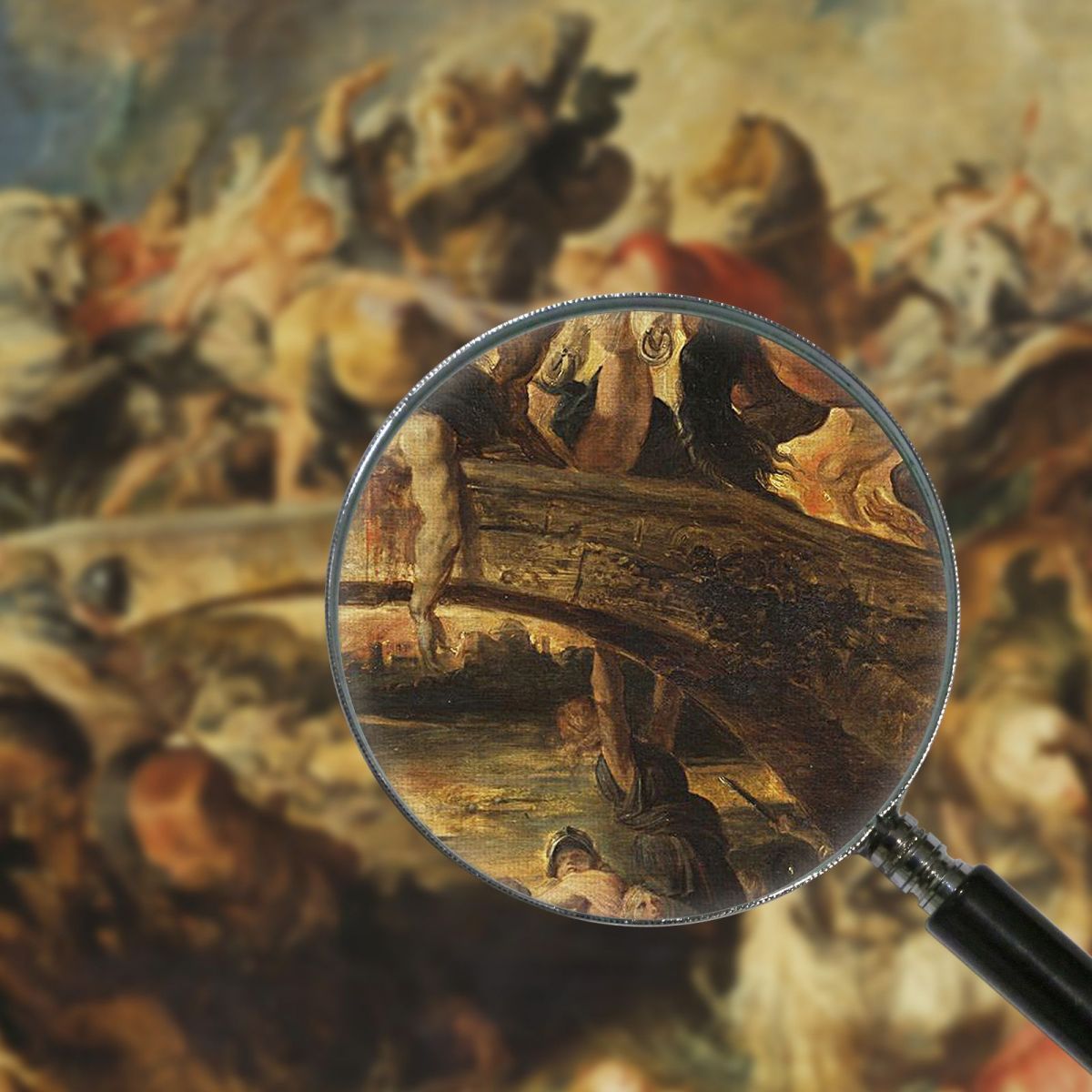 The Amazon Battle Peter Paul Rubens ppr208 canvas print