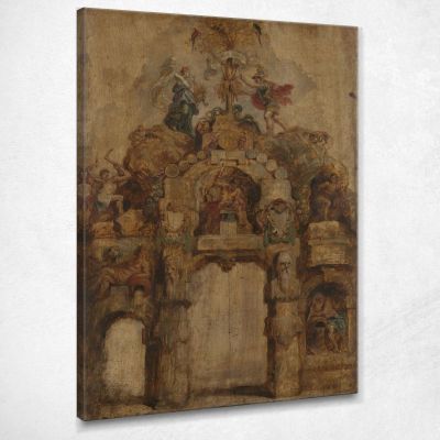 The Arch Of The Mint Reverse Peter Paul Rubens ppr213 canvas print 