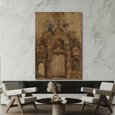 The Arch Of The Mint Reverse Peter Paul Rubens ppr213 canvas print 