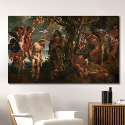 The Baptism Of Christ Peter Paul Rubens ppr216 canvas print 