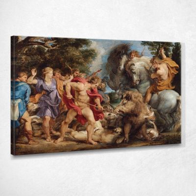 The Calydonian Boar Hunt Peter Paul Rubens ppr217 canvas print 