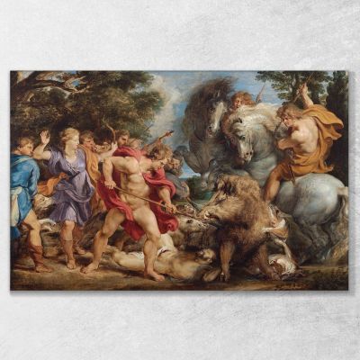 The Calydonian Boar Hunt Peter Paul Rubens ppr217 canvas print 