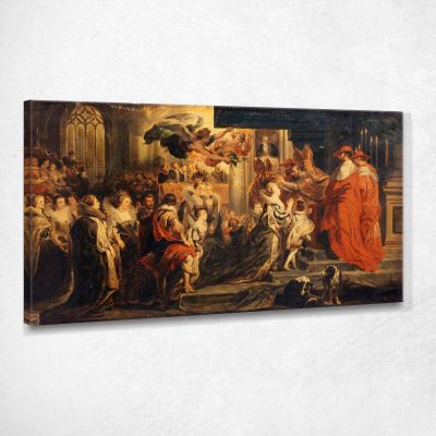 The Coronation Of Marie De Medici Peter Paul Rubens ppr220 canvas print 