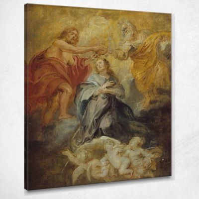 The Coronation Of The Virgin Peter Paul Rubens ppr221 canvas print 