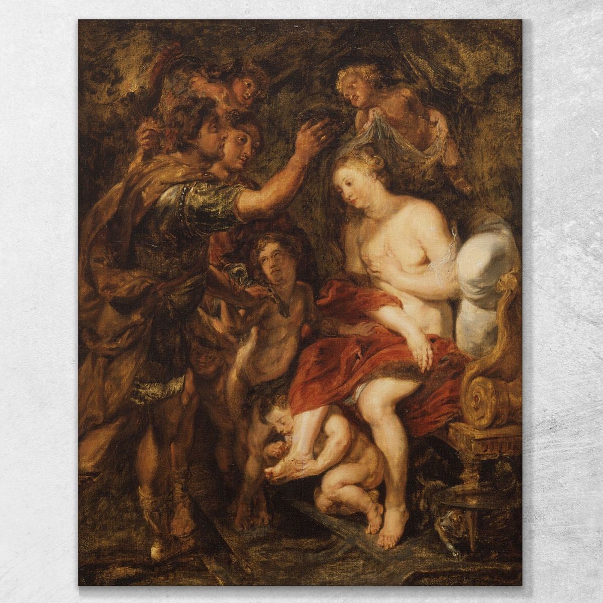 The Crowning Of Roxana Peter Paul Rubens ppr222 canvas print 