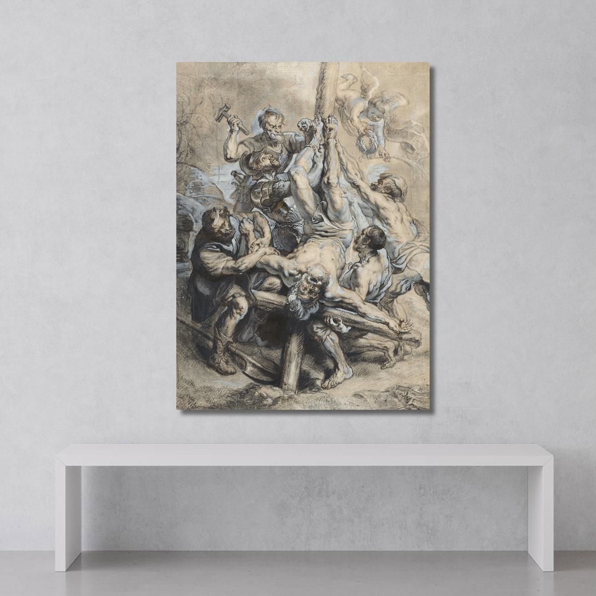 The Crucifixion Of Peter The Apostle Peter Paul Rubens ppr223 canvas print 