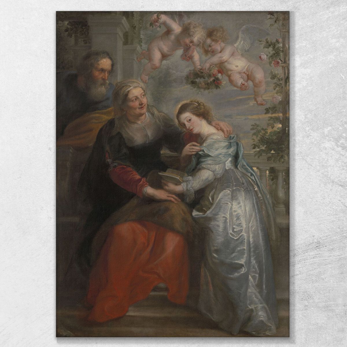 The Education Of Mary Peter Paul Rubens ppr229 canvas print 