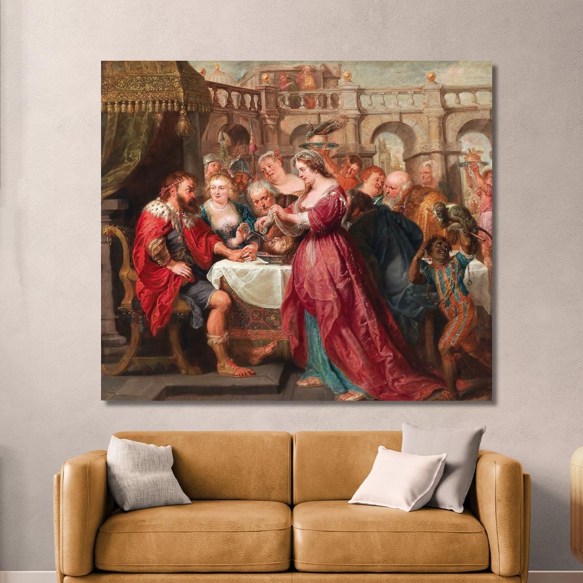 The Feast Of Herod Peter Paul Rubens ppr236 canvas print 