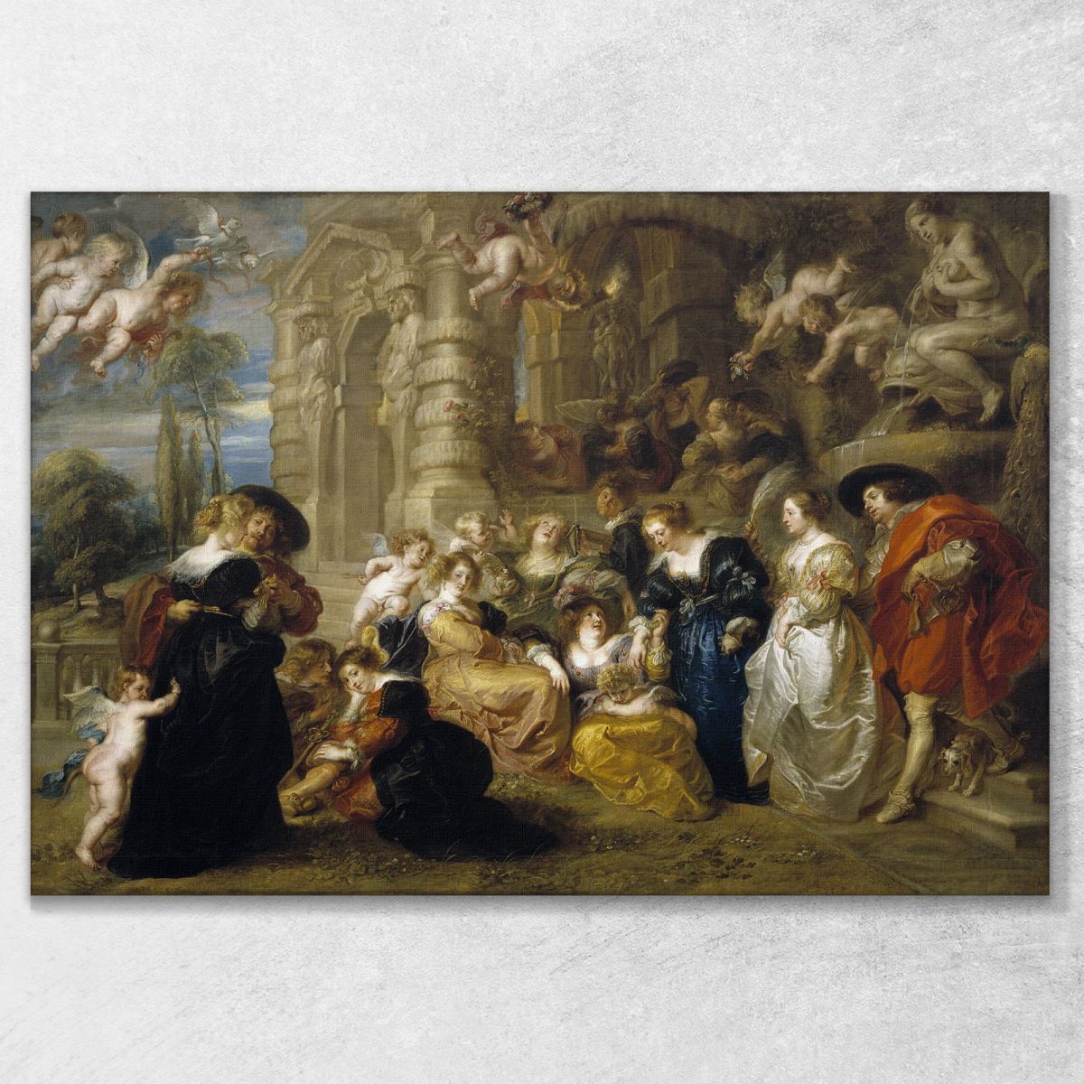 The Garden Of Love Peter Paul Rubens ppr243 canvas print 