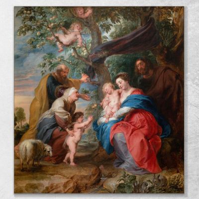 The Holy Family Under An Apple Tree Peter Paul Rubens ppr246 canvas print 