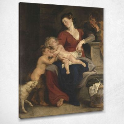 The Holy Family With The Basket Peter Paul Rubens ppr251 canvas print 