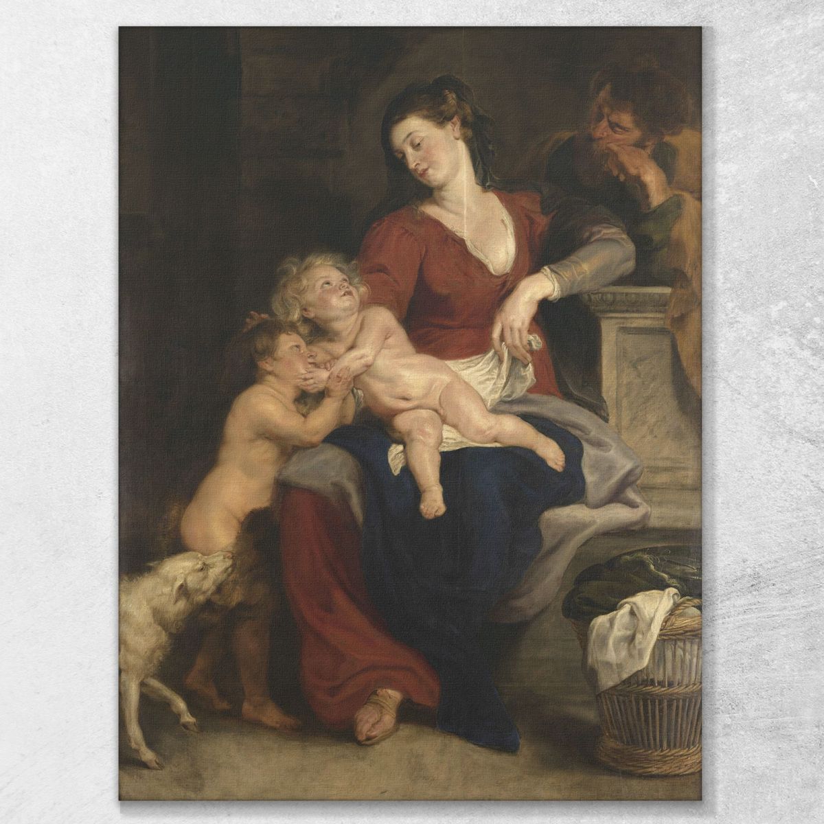 The Holy Family With The Basket Peter Paul Rubens ppr251 canvas print 