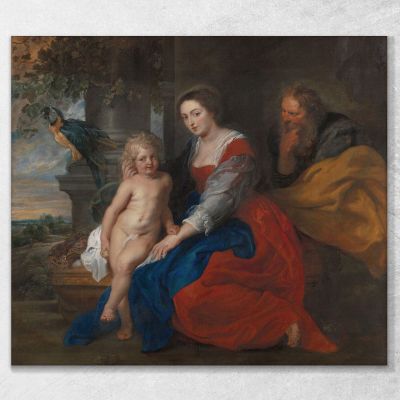 The Holy Family With The Parrot Peter Paul Rubens ppr252 canvas print 