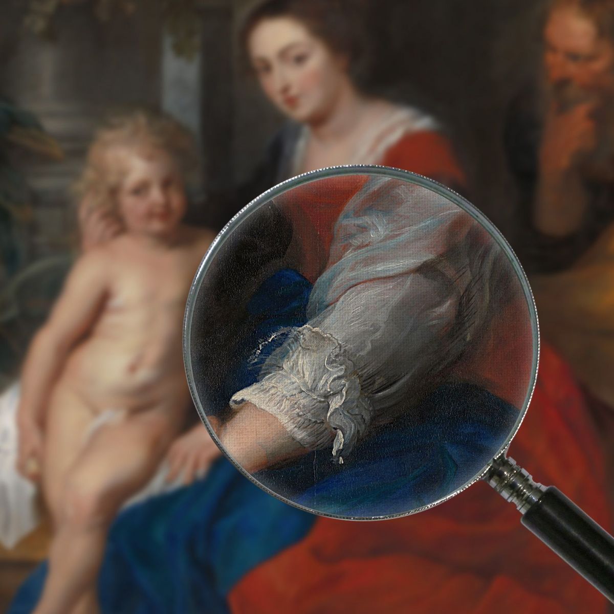 The Holy Family With The Parrot Peter Paul Rubens ppr252 canvas print