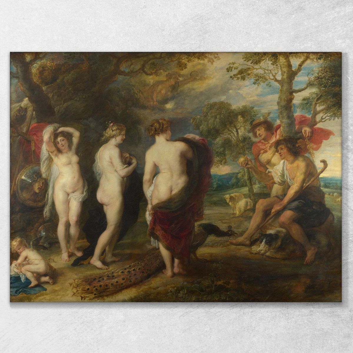 The Judgement Of Paris Peter Paul Rubens ppr258 canvas print 