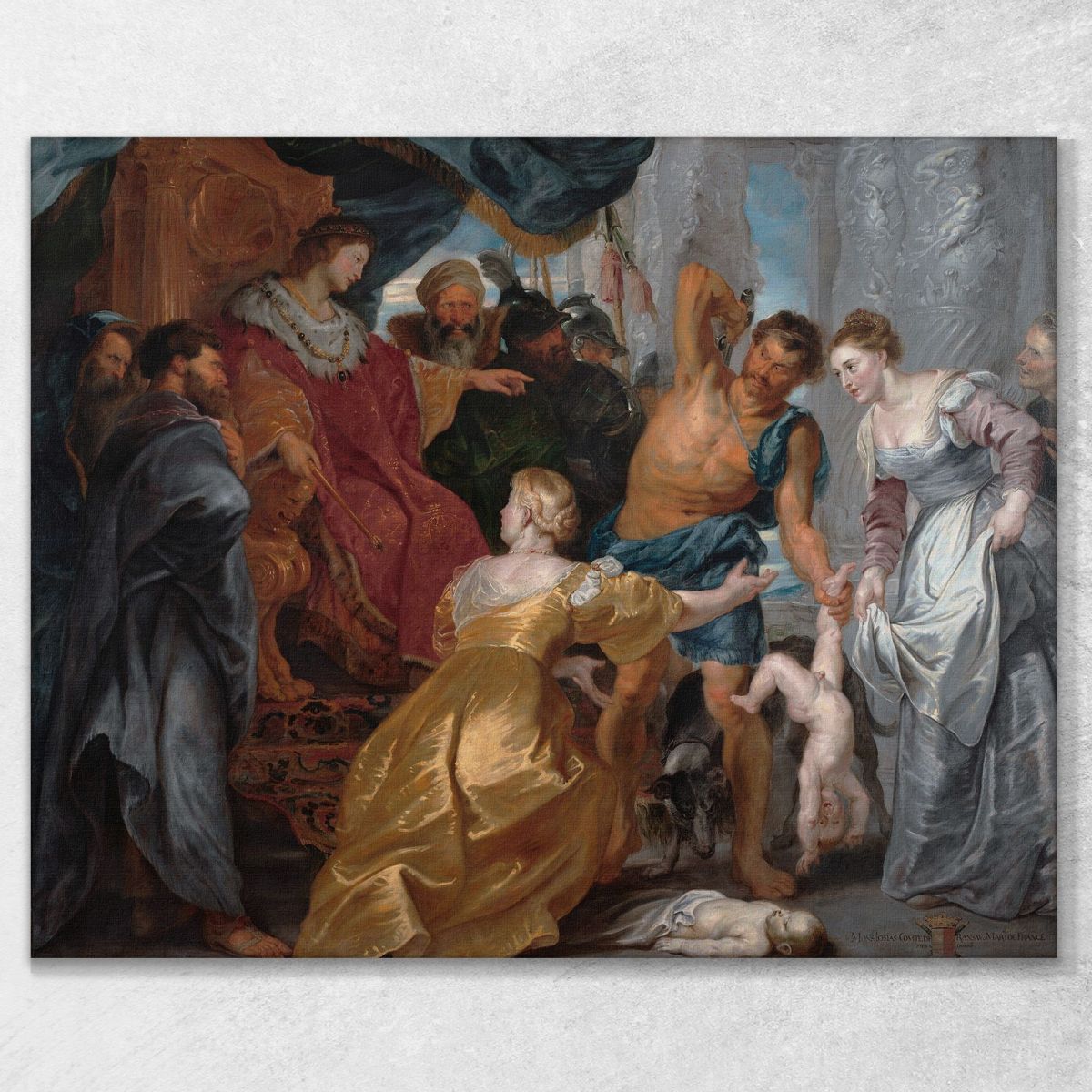 The Judgement Of Solomon Peter Paul Rubens ppr259 canvas print 