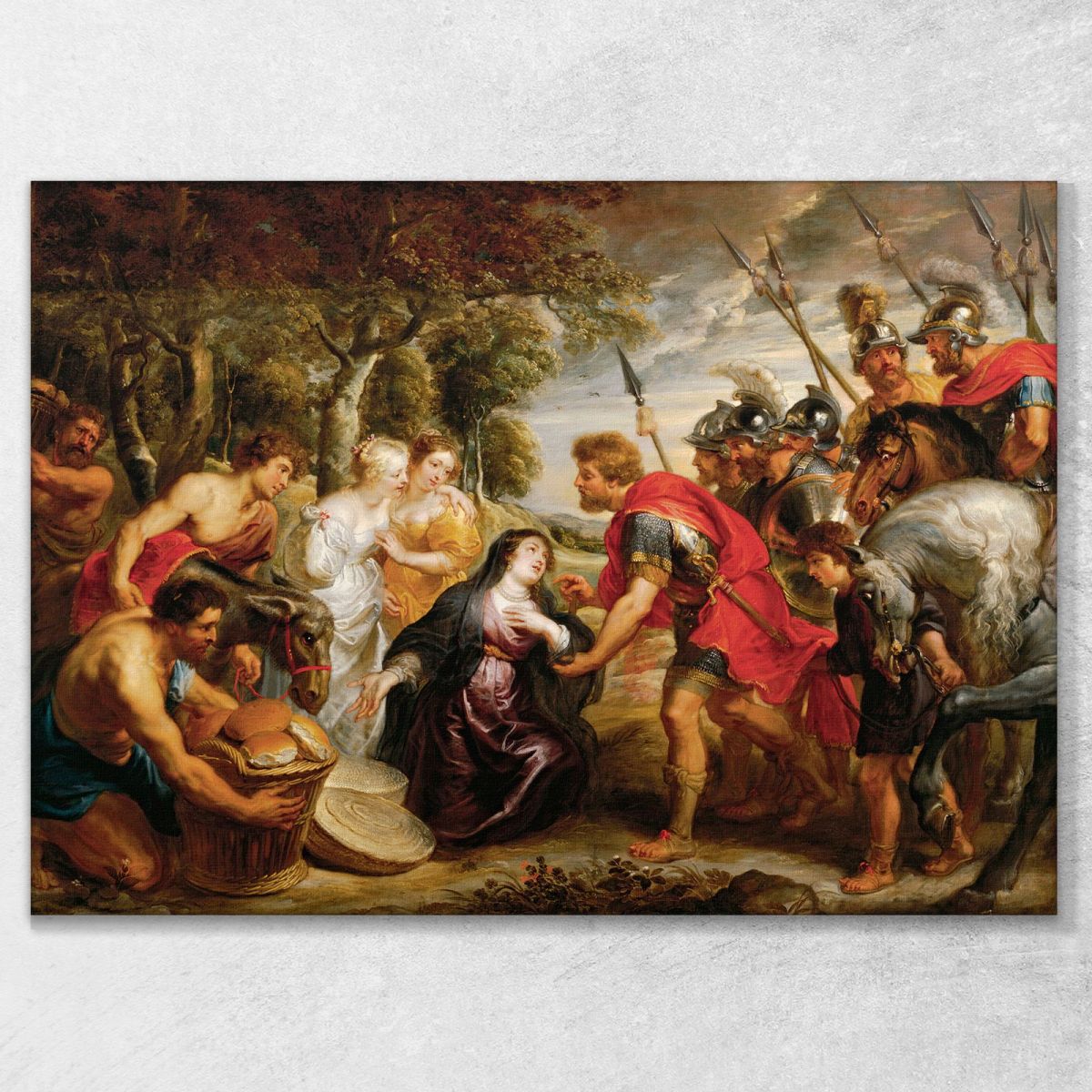 The Meeting Of David And Abigail 2 Peter Paul Rubens ppr267 canvas print 