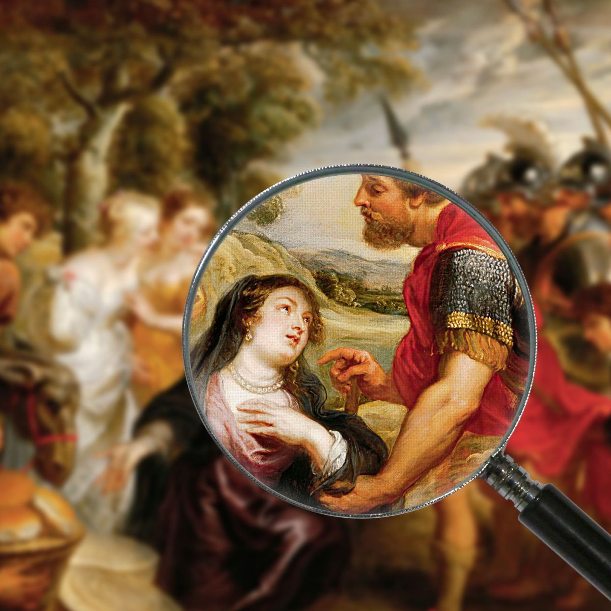 The Meeting Of David And Abigail 2 Peter Paul Rubens ppr267 canvas print