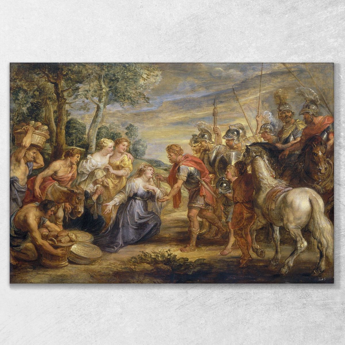 The Meeting Of David And Abigail Peter Paul Rubens ppr268 canvas print 