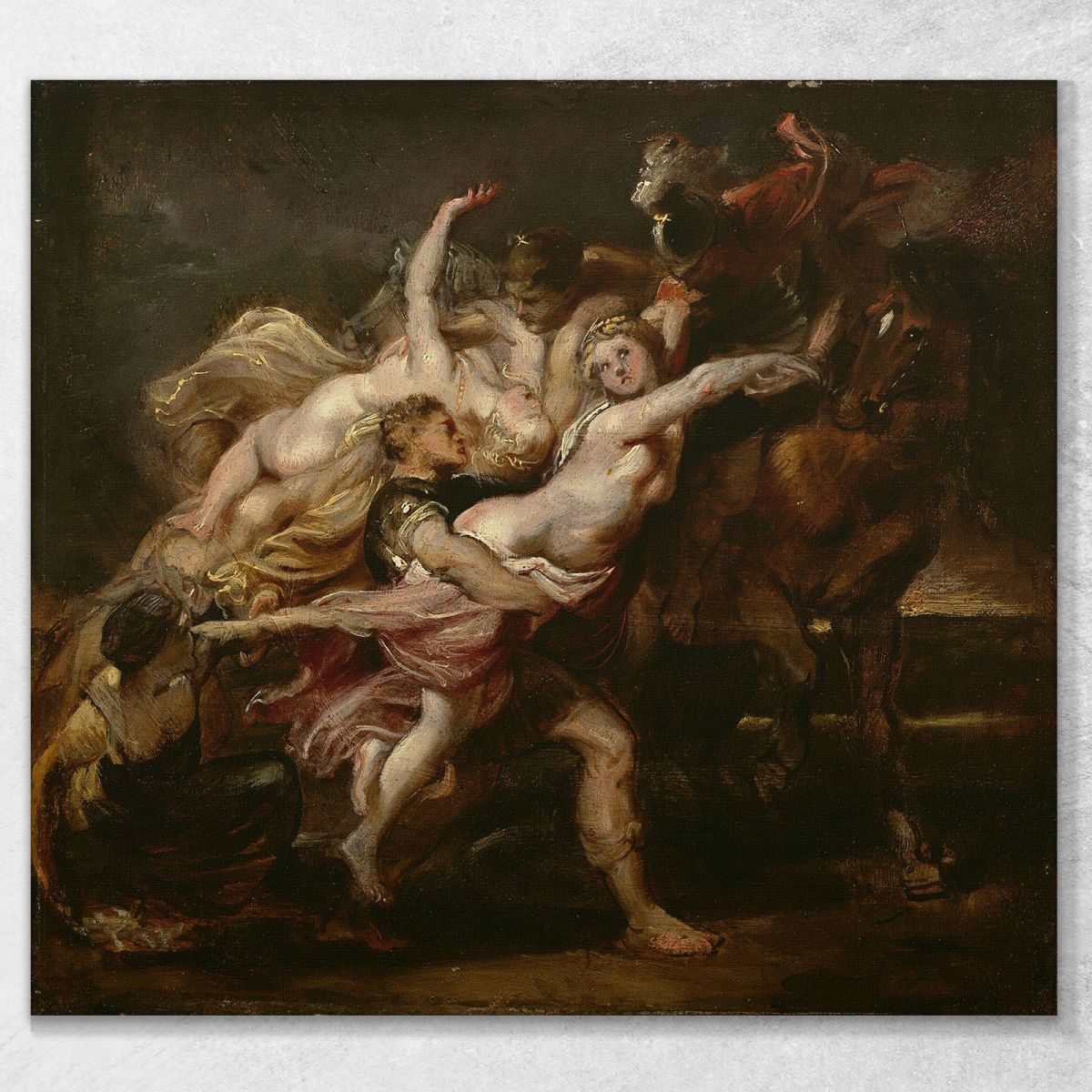The Rape Of The Daughters Of Levkippos Peter Paul Rubens ppr277 canvas print 