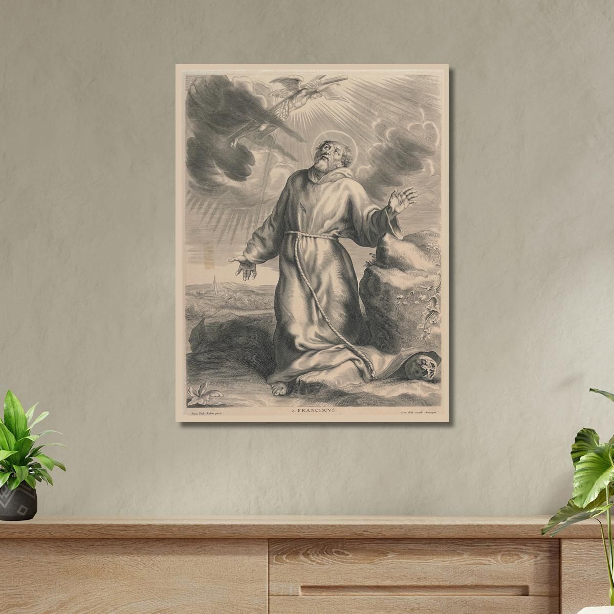 The Stigmatization Of Saint Francis Of Assisi Peter Paul Rubens ppr282 canvas print 