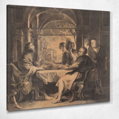The Supper At Emmaus Peter Paul Rubens ppr283 canvas print 