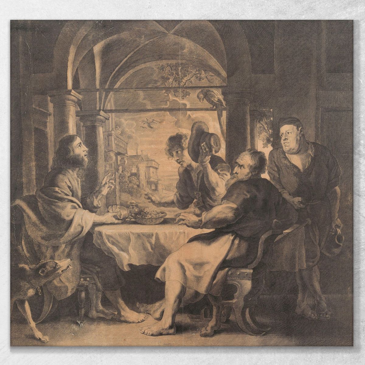 The Supper At Emmaus Peter Paul Rubens ppr283 canvas print 