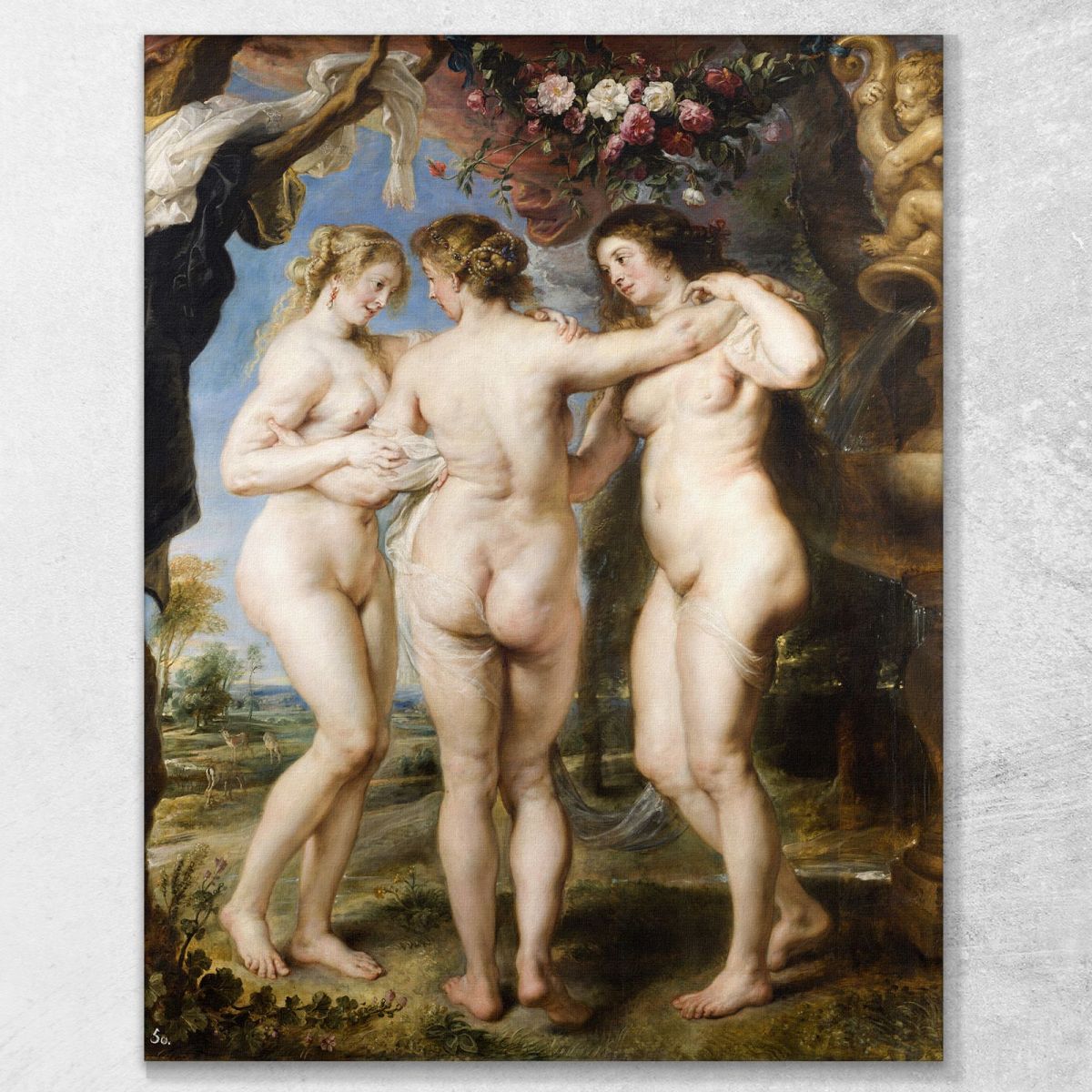 The Three Graces Peter Paul Rubens ppr284 canvas print 