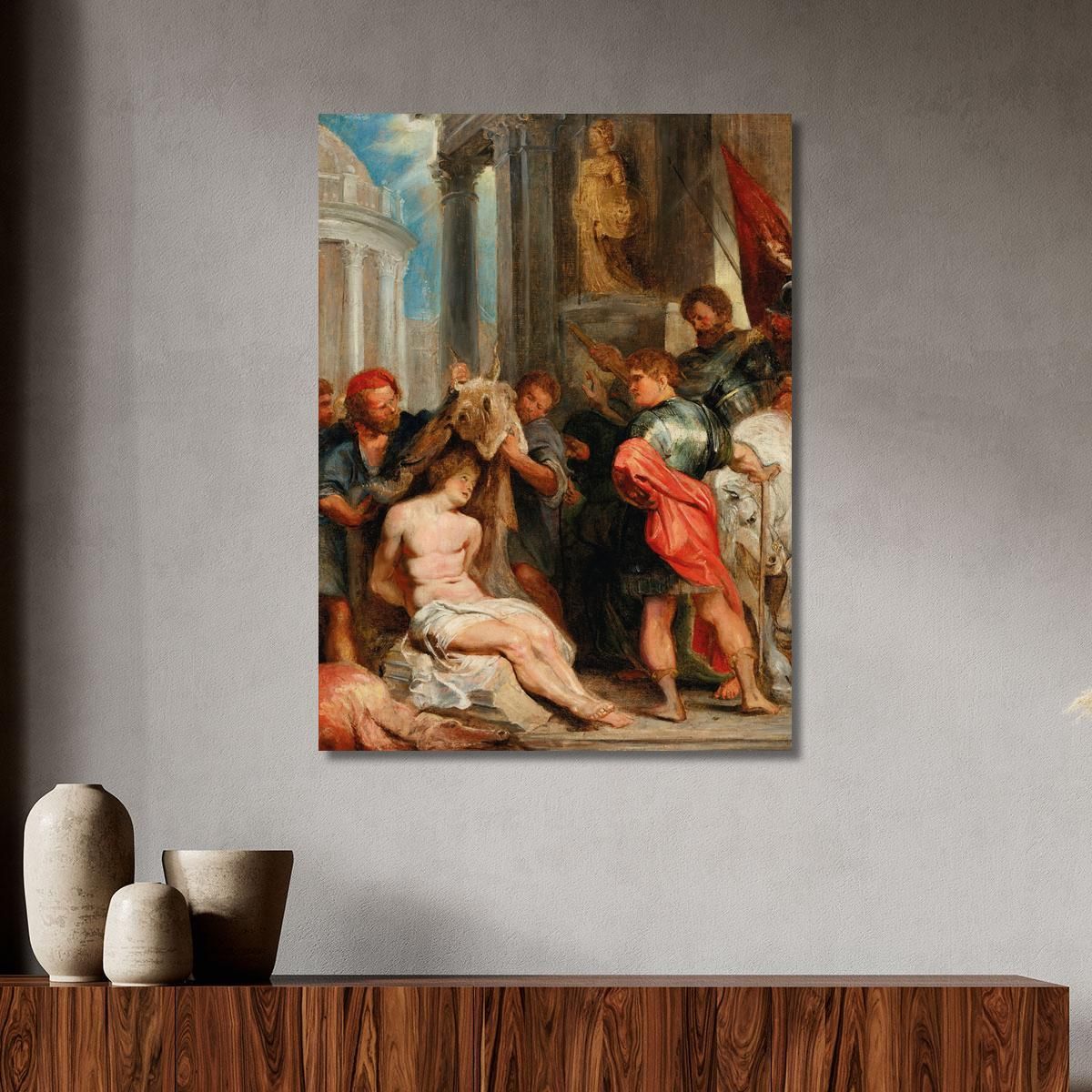 The Torture Of Saint Chrysanthus Peter Paul Rubens ppr285 canvas print 