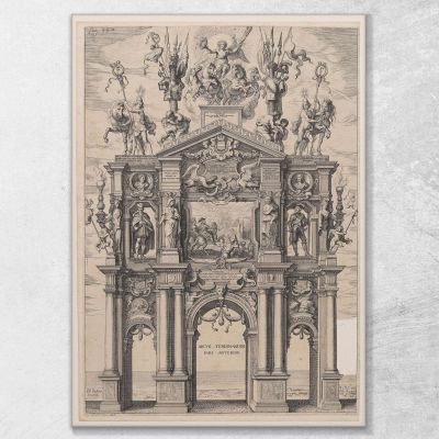 The Triumphal Arch Of Ferdinand Peter Paul Rubens ppr287 canvas print 