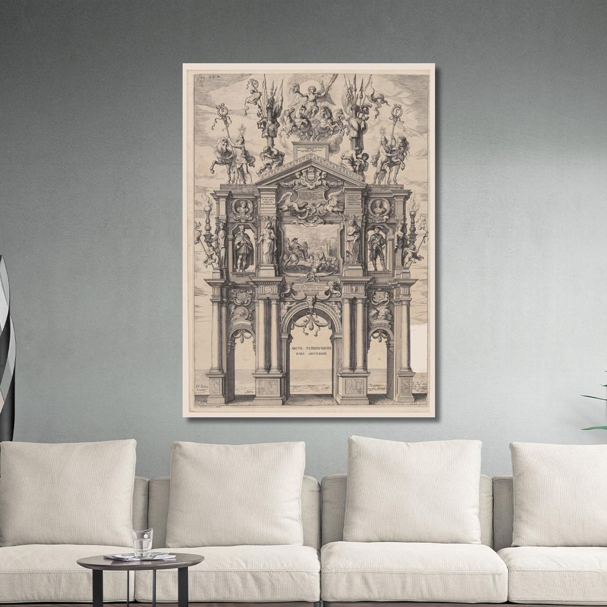 The Triumphal Arch Of Ferdinand Peter Paul Rubens ppr287 canvas print 