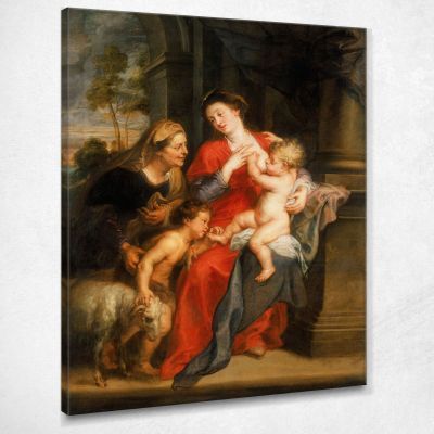 The Virgin And Child With Sts. Elizabeth And John The Baptist Peter Paul Rubens ppr290 canvas print 