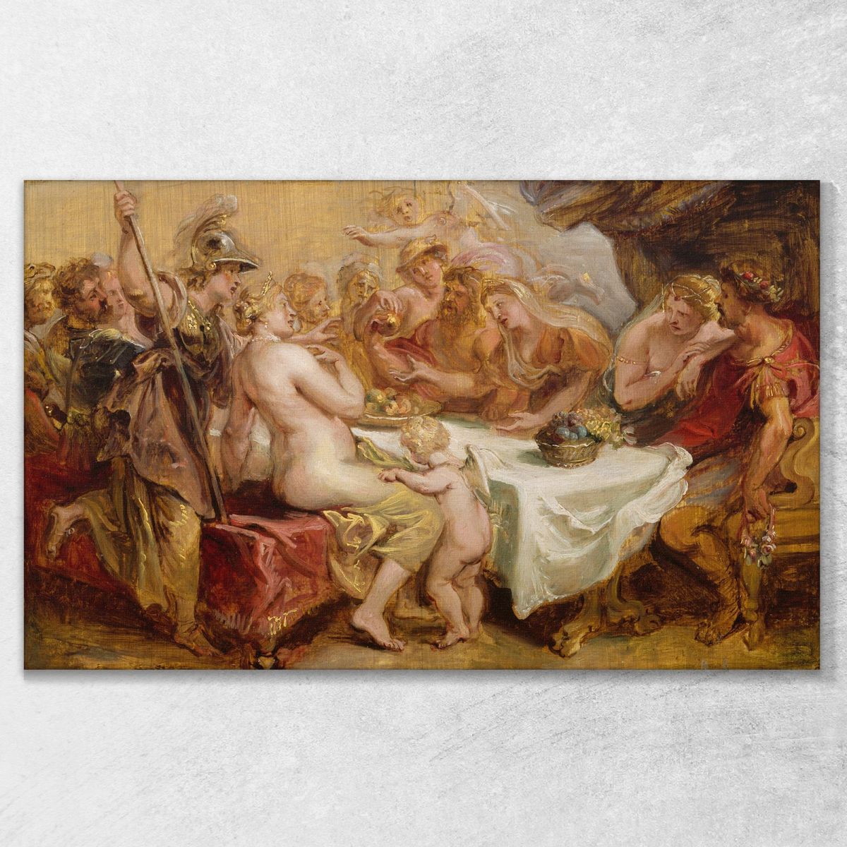 The Wedding Of Peleus And Thetis Peter Paul Rubens ppr293 canvas print 