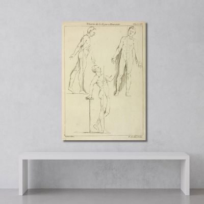 Three Standing Figures Seen From Side And Front Peter Paul Rubens ppr297 canvas print 