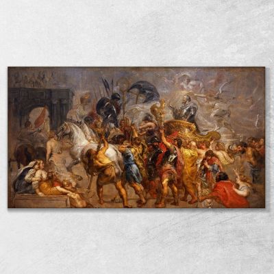 Triumphal Entry Of Henri Iv In Paris Peter Paul Rubens ppr306 canvas print 