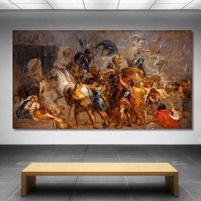 Triumphal Entry Of Henri Iv In Paris Peter Paul Rubens ppr306 canvas print 